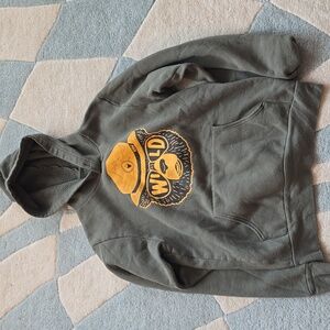 Smokey Bear Graphic Hoodie - Gray
